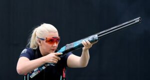 Replays show Team GB’s Amber Rutter is ROBBED of an Olympic gold medal in skeet during controversial shoot-out against Chile… grabbing silver just FOUR months after giving birth