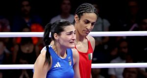 Riley Gaines fumes over Imane Khelif Olympic boxing controversy after Algerian battered female Italian rival