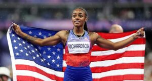 Sha’Carri Richardson comes up short in 100m final at 2024 Olympics after long journey back from Tokyo heartbreak… with Julien Alfred winning first ever gold for St. Lucia
