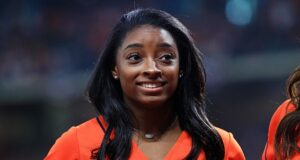 Simone Biles’ INCREDIBLE opening Houston Astros pitch from 2019 goes viral again after gymnast’s gold medal glory in Paris