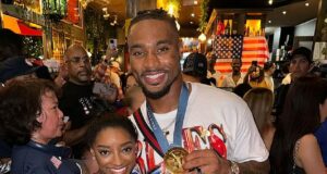 Simone Biles breaks silence on criticism of husband Jonathan Owens for wearing her Olympic gold medal