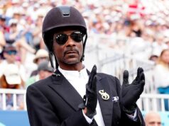 Snoop Dogg dons full equestrian kit as he watches dressage with Martha Stewart at Paris Olympics