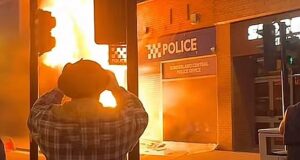 Sunderland condemn latest night of riot shame as club releases statement after masked yobs torch police station, burn a taxi and surround a mosque in the city following Southport stabbings