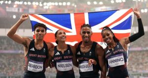 Team GB clinch bronze in the 4x400m mixed relay final at the 2024 Paris Olympics – as Netherlands take gold