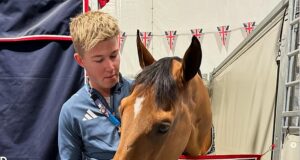 Team GB star Harry Charles – who is dating Steve Jobs’ daughter, Eve – is OUT of the individual jumping final at the Paris Olympics – as his horse, Romeo 88, suffers ‘small overreach’