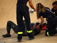 Team GB star Kye Whyte is taken to hospital after suffering horror crash in Olympic BMX racing semi-finals