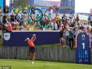 Team GB’s Charley Hull is dead LAST in the women’s Olympic golf and hooks her opening tee shot into the water during nightmare first round after admitting a SMOKING ban at the Paris course may hinder her medal chances