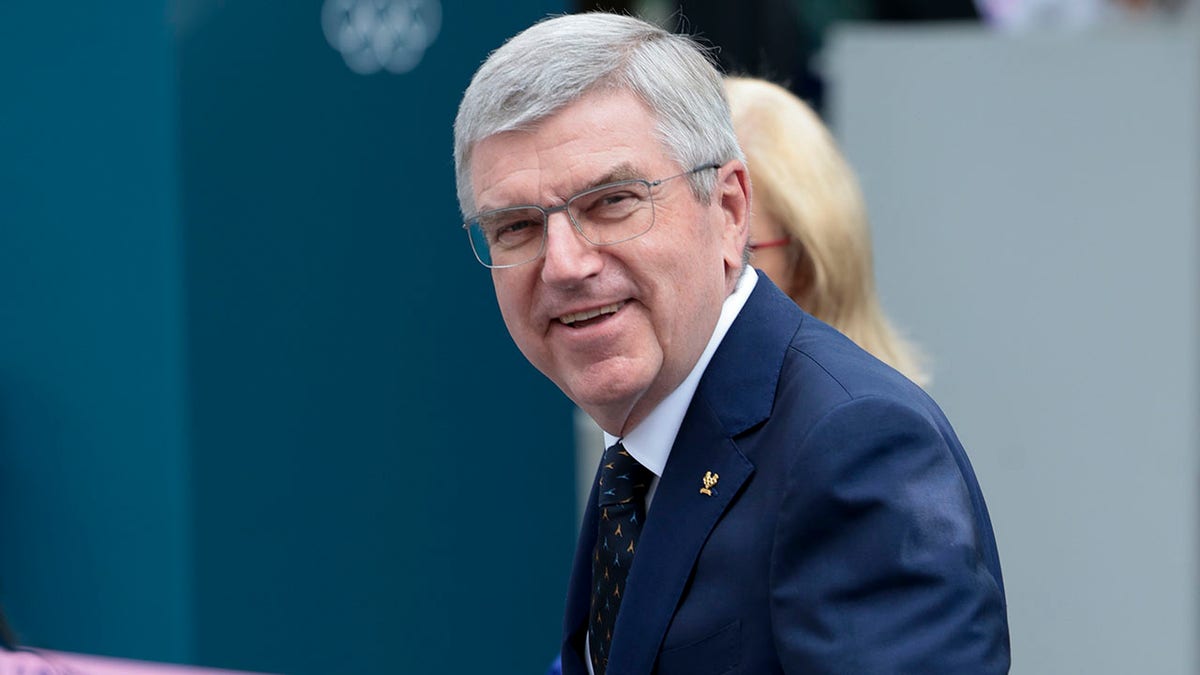 Thomas Bach at gymnastics
