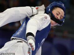 Two-time Olympic champion Jade Jones crashes OUT of her opening taekwondo round of 16 tie – three years on from Team GB star’s first-round defeat in Tokyo