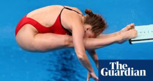 US diver Alison Gibson cut and bruised after hitting board but completes event | Paris Olympic Games 2024
