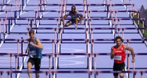 USA Olympic star reveals why he deliberately finished last in 110m hurdles race as fans hail move