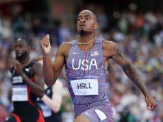 USA’s Quincy Hall comes from behind to win gold in Olympic men’s 400-meter final