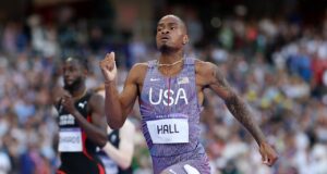 USA’s Quincy Hall comes from behind to win gold in Olympic men’s 400-meter final