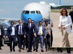 Vance tries to confront Harris on Wisconsin tarmac