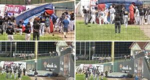 Young boy killed after bounce house goes airborne at Maryland baseball game