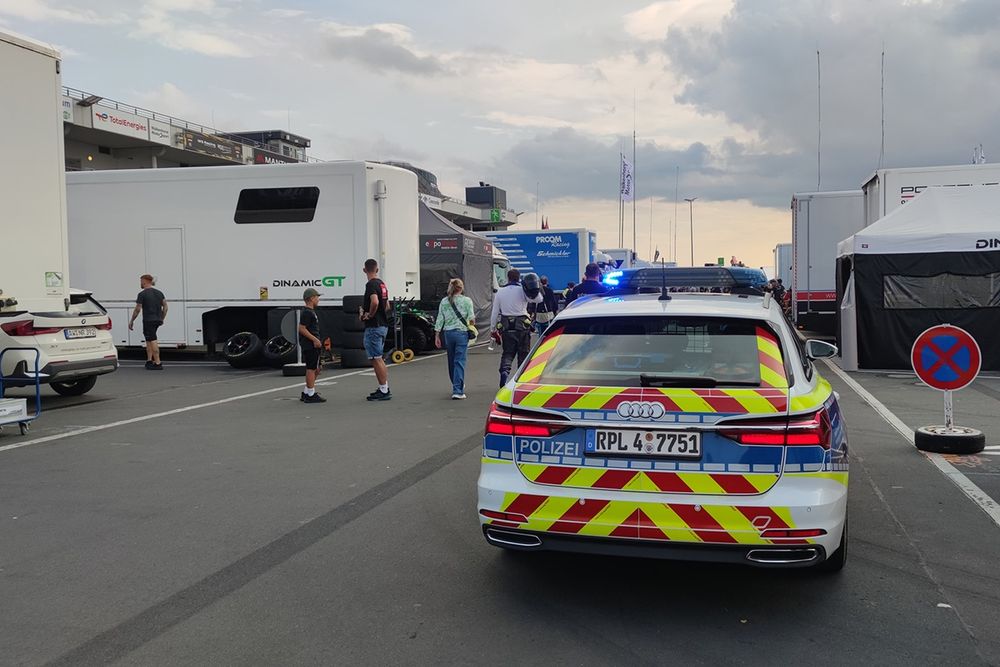 Nürburgring Langstrecken-Serie paddock after the explosion